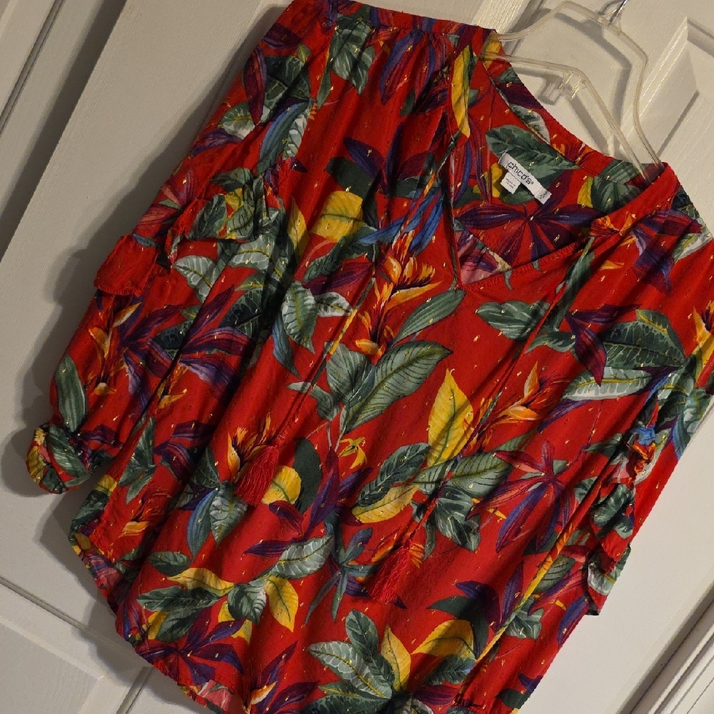 Chico's Multicolor Floral Top